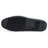 Round Toe Embossed Casual Leather Shoes Flat Heel