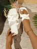 One-word Trawl Red Beach Roman Sandals