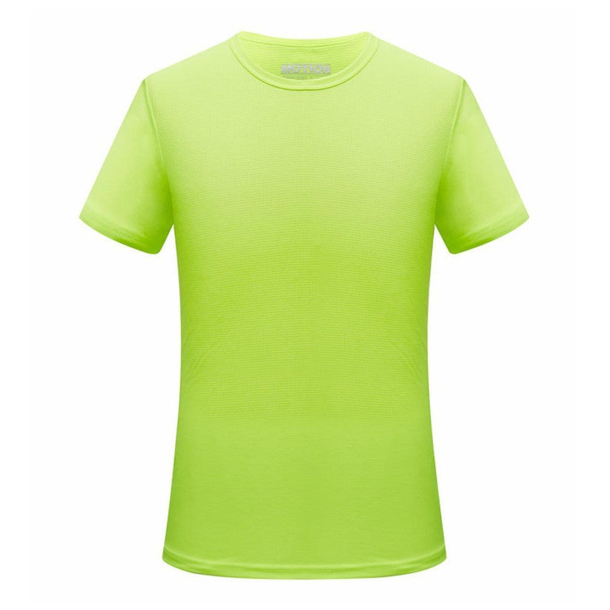 Ice Silk Small Checkered Sports Quick-drying Short-sleeved T-shirt