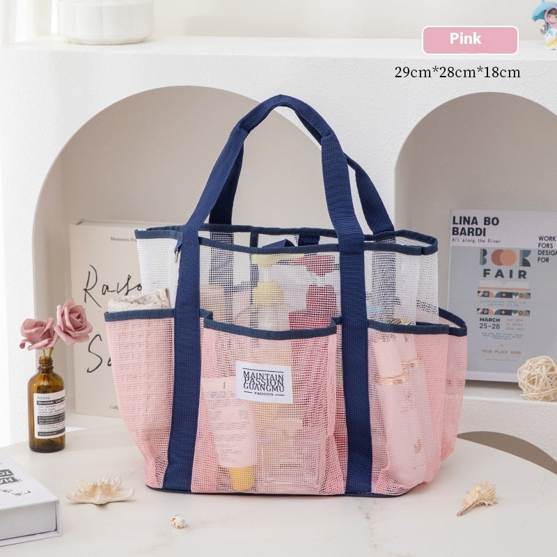 Mesh Cosmetic Large Capacity Bath Wash Beach Bag