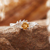Natural Ametrine Topaz Garnet Olivine Colored Gems Ring