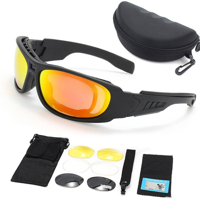 Explosion-proof Wind-proof Glasses Night Vision Impact Resistant Motorcycle Goggles