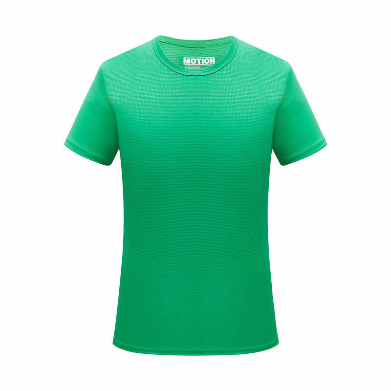 Ice Silk Small Checkered Sports Quick-drying Short-sleeved T-shirt