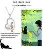 Girl And Cat Animal Design Necklace Female Clavicle Chain
