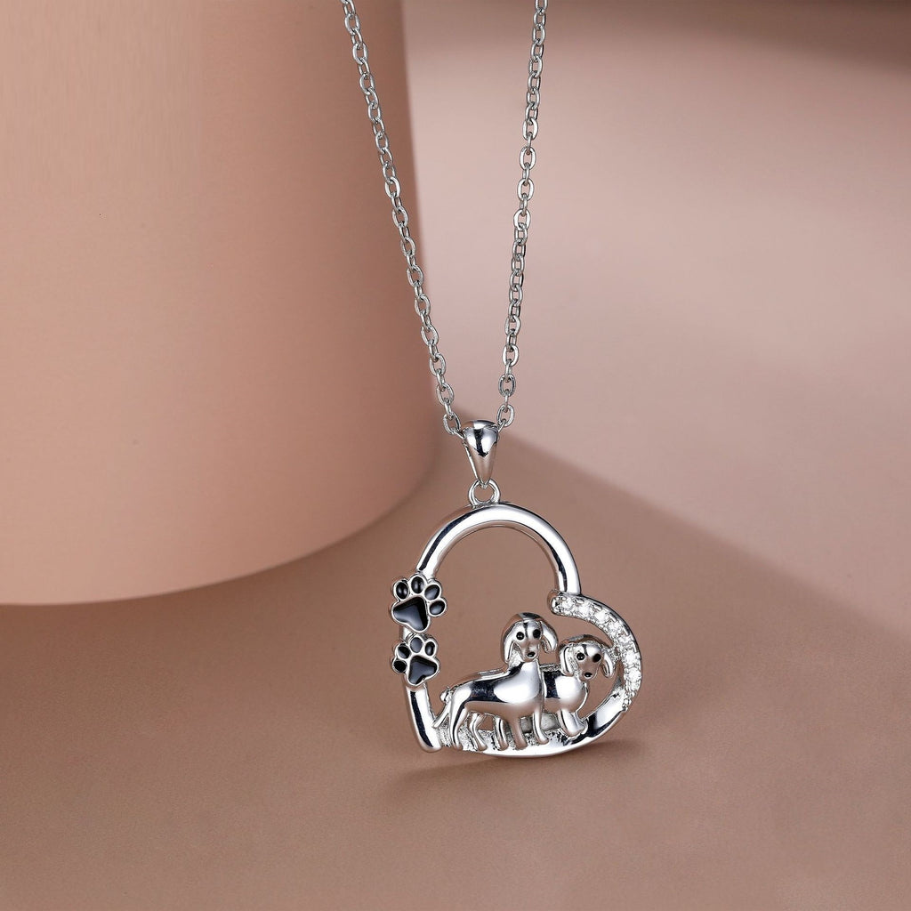 European And American Fashion Love Pet Dog Personality Necklace