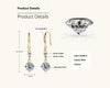 Affordable Luxury Style High-grade Girls' Moissanite Earrings