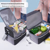 Double-layer Color Matching Lunch Bag Thick Aluminum Foil Large Capacity Insulated Bag