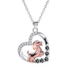 Love Pendant Pet Dog Dog Necklace Female