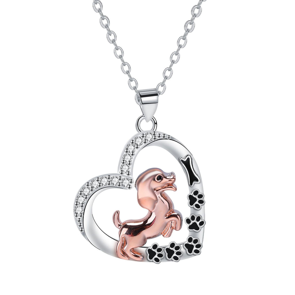 Love Pendant Pet Dog Dog Necklace Female