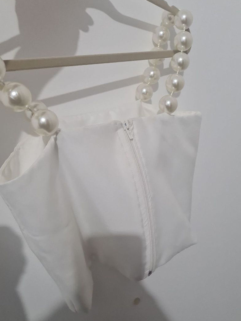 Elegant Pearl Short Vest