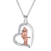 Warm Necklace For The Girl In Mother's Arms