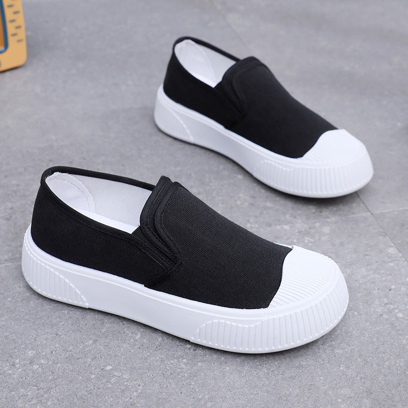 Women's Thick-soled Round Toe Soft Bottom Low-top Casual Shoes