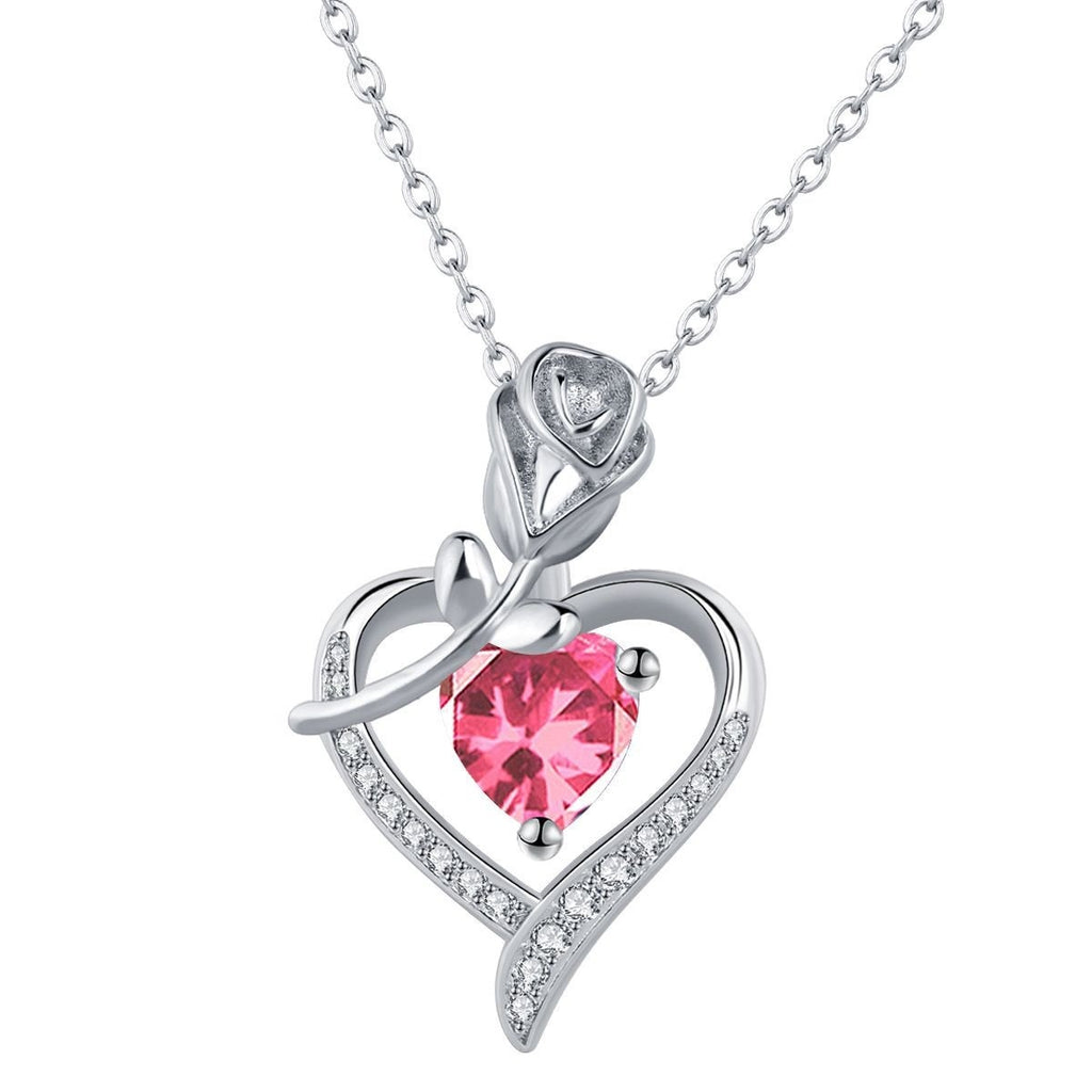 European And American Style Necklace Women's Love Rose Pendant Necklace