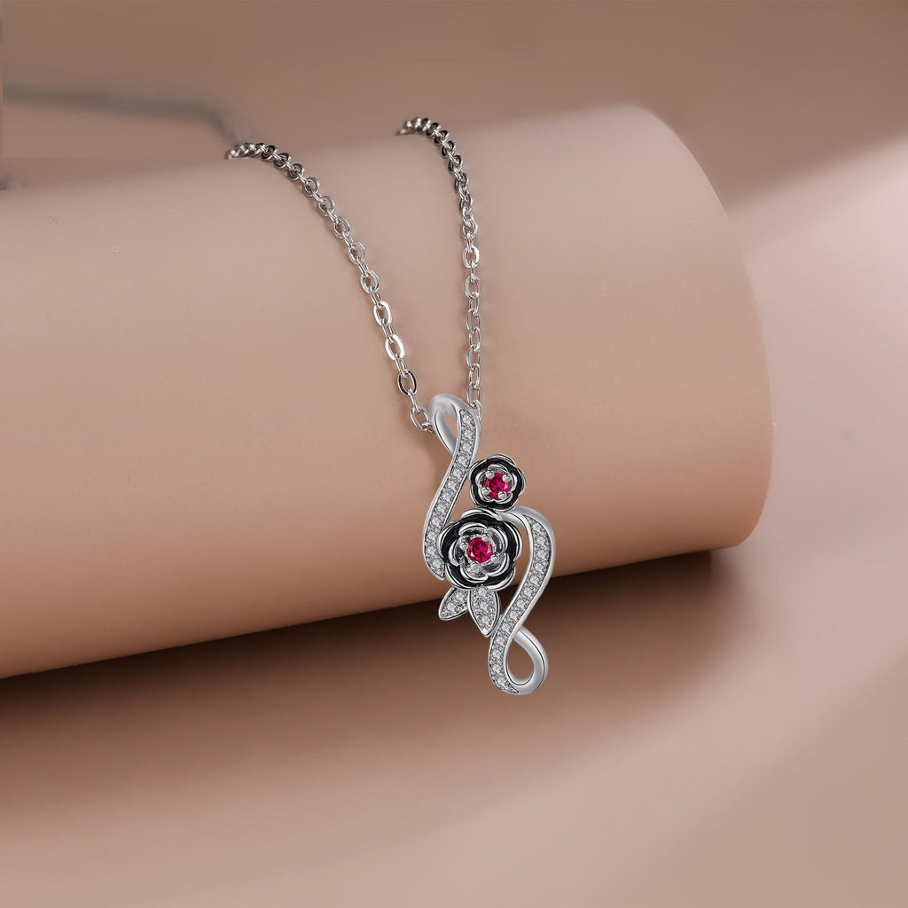 Simple Infinite Rose Necklace For Women