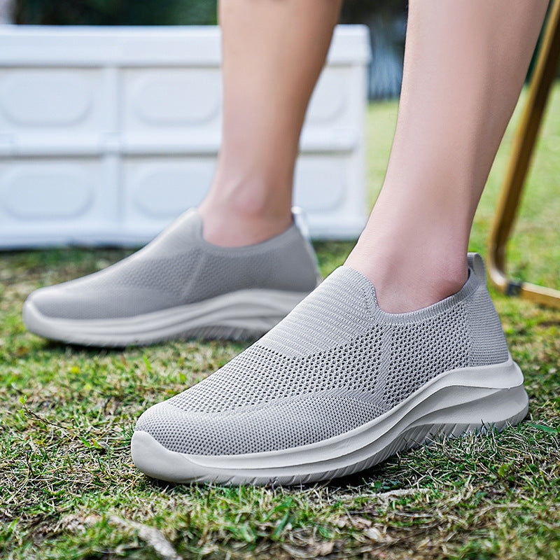 Mesh Flying Woven Breathable Loafers Comfortable All-match Shoes