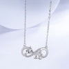 Infinite Symbol Butterfly Clavicle Chain
