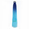 Wig Horse Tail Color Big Braid Chemical Fiber Three-strand Braid Gradient Color Hip Hop Braid Children's Color Small Braid