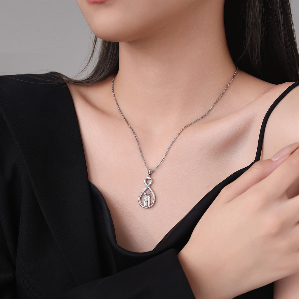 Infinite Symbol Sister Ladybro Jewelry Necklace