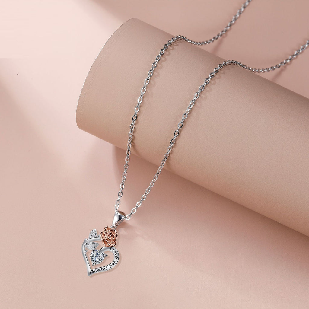 Necklace Rose Love Of Flower Romantic Jewelry