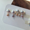 Clouds Shaped Freshwater Pearl Ear Studs