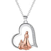 Mother And Women Stylish Elegant Necklace Female With Hearts