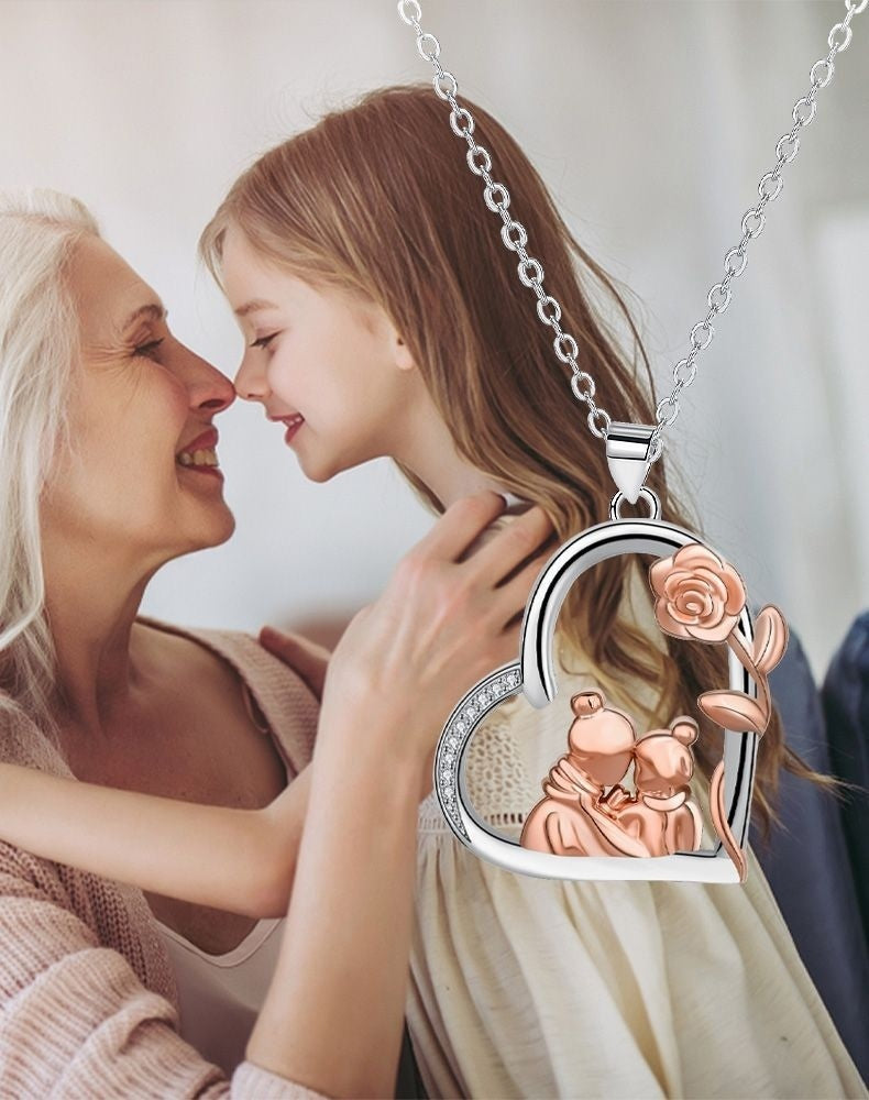 Rose Love Mother And Daughter Necklace Female Clavicle Chain Gift For Mom