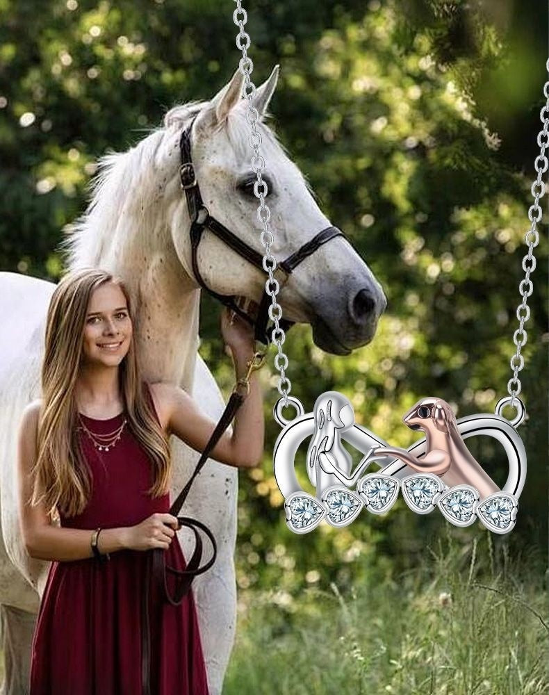 Infinite Symbol Fashion Style Jewelry Ornament Gentle Puppy Guardian Pendant Necklace For Women
