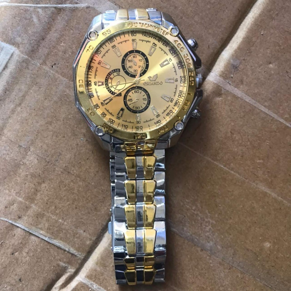 Men's Steel Belt Quartz Sports Watch