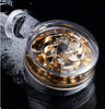 Pressurized Nozzle Turbo Shower Head One-Key Stop Water Saving High Pressure Shower Head Magic Water Line Bathroom Accessor