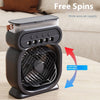 3 In 1 Portable Air Conditioner Evaporative Air Cooler LED Night Lights 3 Speeds Humidifier Fan For Home Office