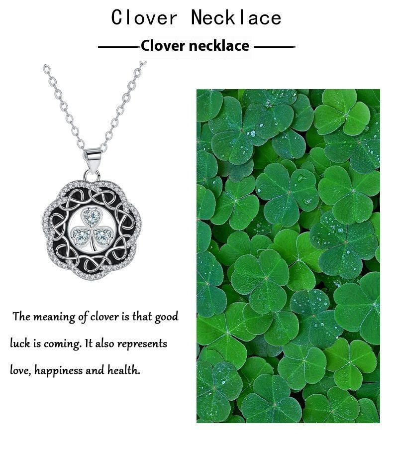 European And American High-grade Hot-selling Jewelry Vintage Clover Necklace