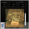 3D Light Handwritten Acrylic Message Board