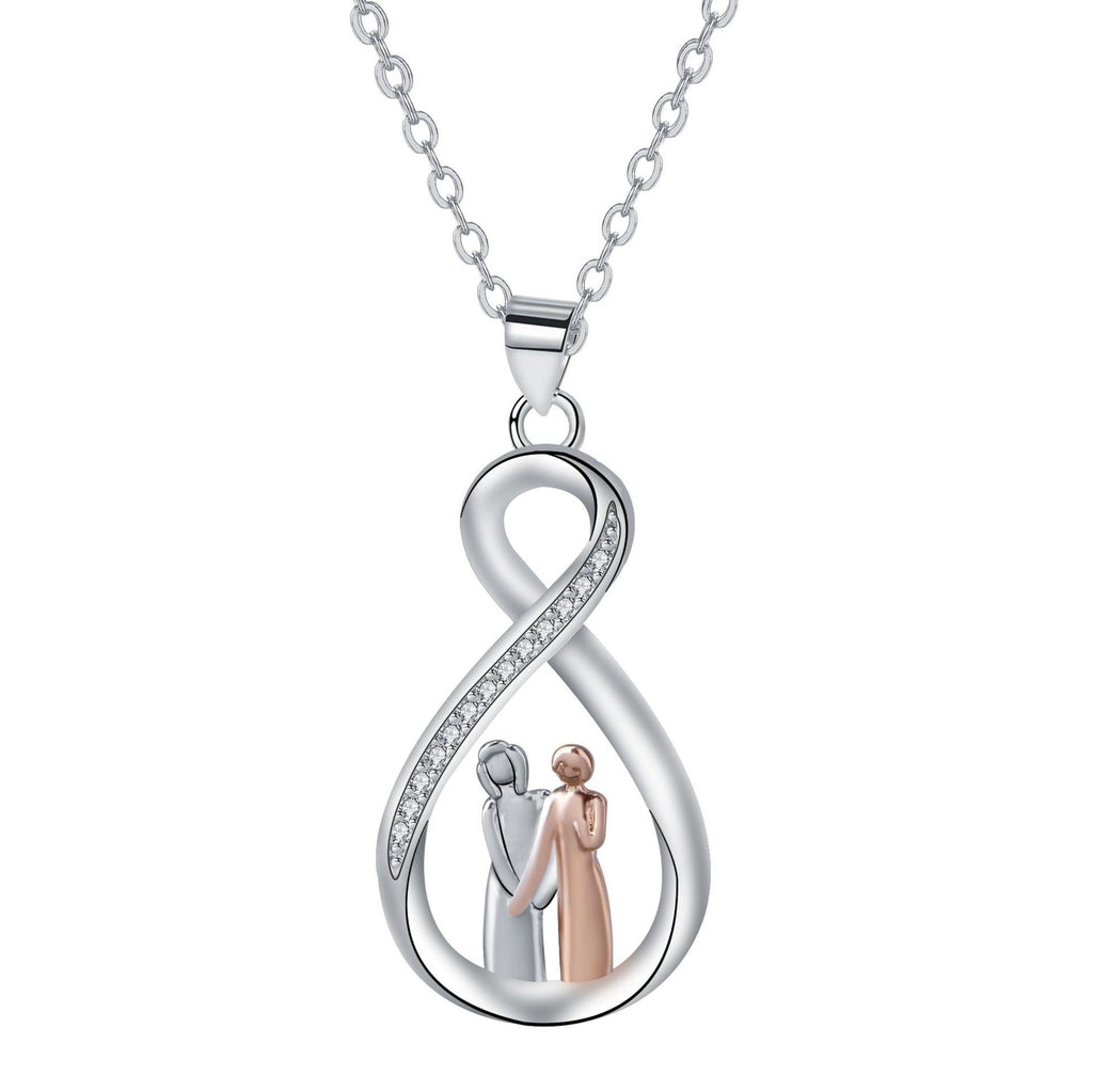 Infinite Symbol Sister Ladybro Jewelry Necklace