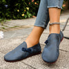 New Slippers Retro Buckle Closed-toe Slippers Women