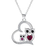 Cute Owl Red Necklace Female Cute Fashion Design