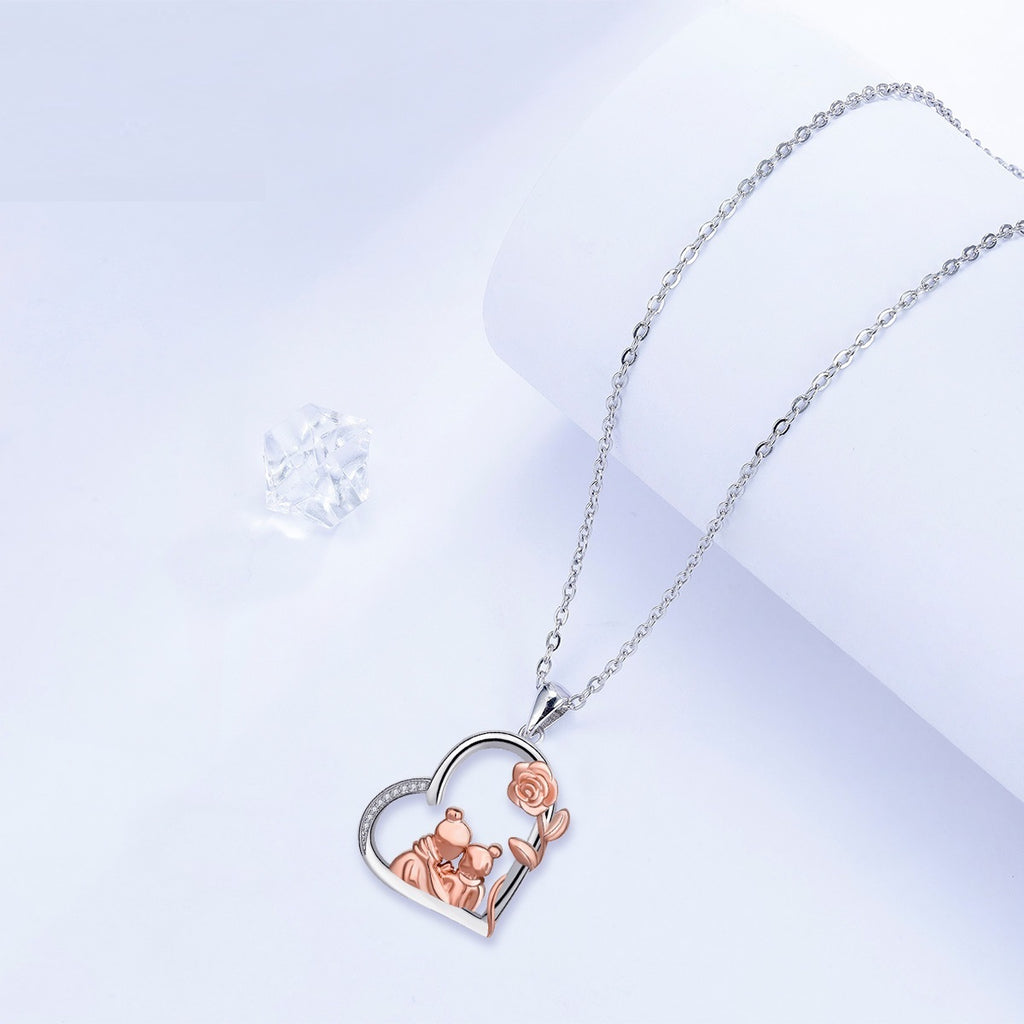 Rose Love Mother And Daughter Necklace Female Clavicle Chain Gift For Mom