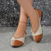 Plus Size Flyknit Color Matching Round Head Leisure Shoes
