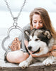 Love Guardian Pendant Girl And Dog Necklace