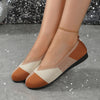 Plus Size Flyknit Color Matching Round Head Leisure Shoes