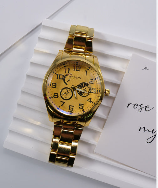 Men's Steel Belt Quartz Sports Watch