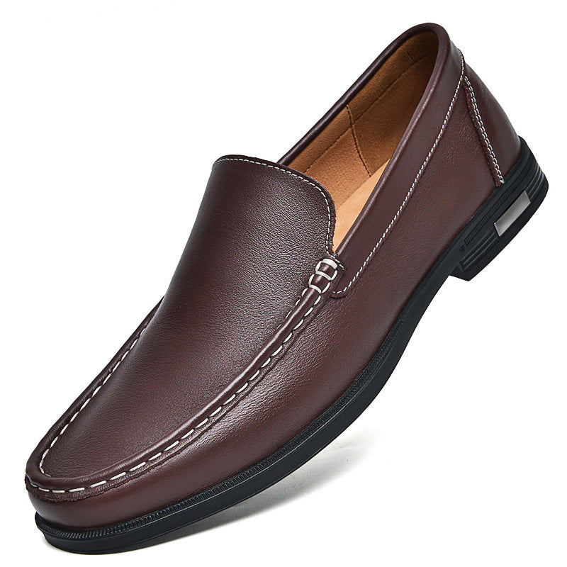 Breathable One Foot Leather Shoes With Leather Covers