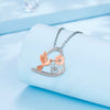 European And American Style Fresh Chrysanthemum Bird Ornament Love Necklace For Women