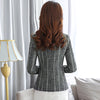 Striped Blazer women's Korean slim long sleeve suit small top