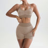 AB Yarn Suspender Beautiful Back Bra Peach Buttocks