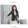 Striped Blazer women's Korean slim long sleeve suit small top