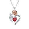 Necklace Rose Love Of Flower Romantic Jewelry
