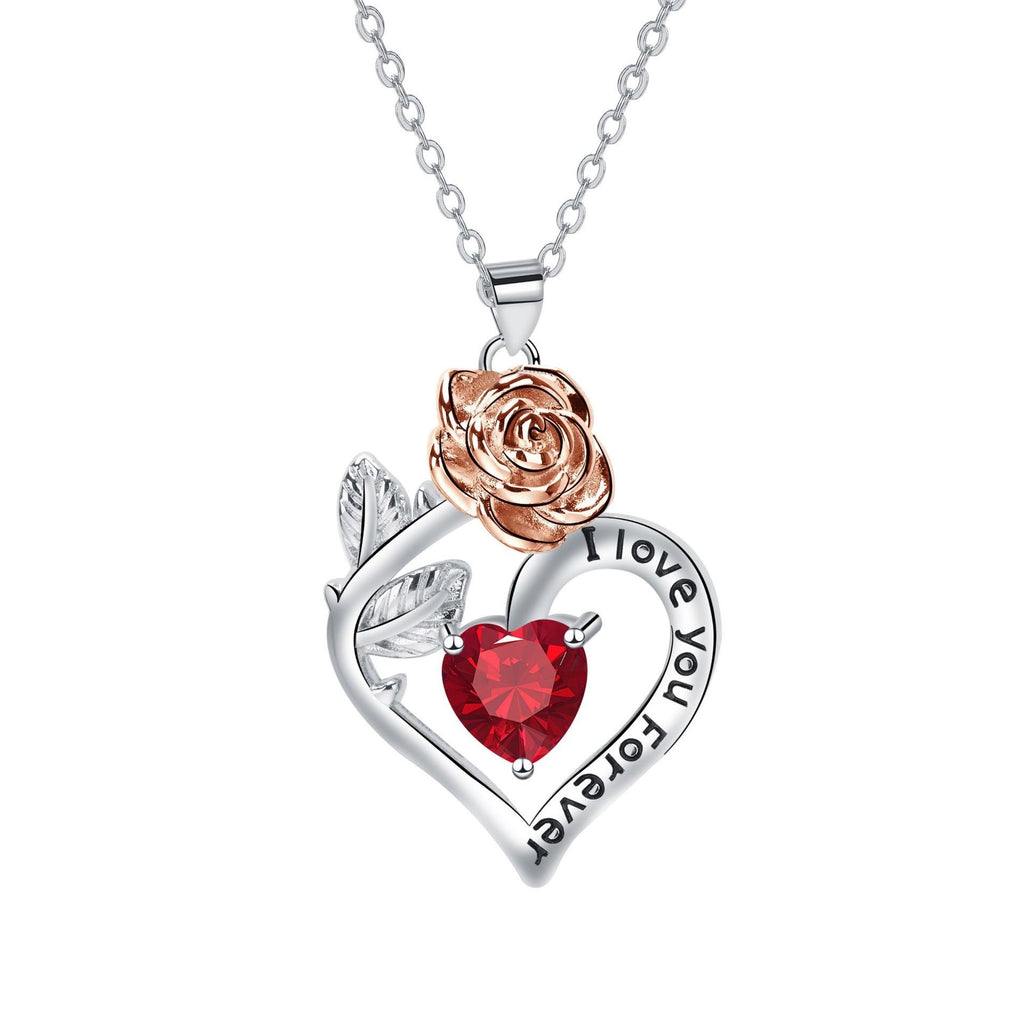 Necklace Rose Love Of Flower Romantic Jewelry