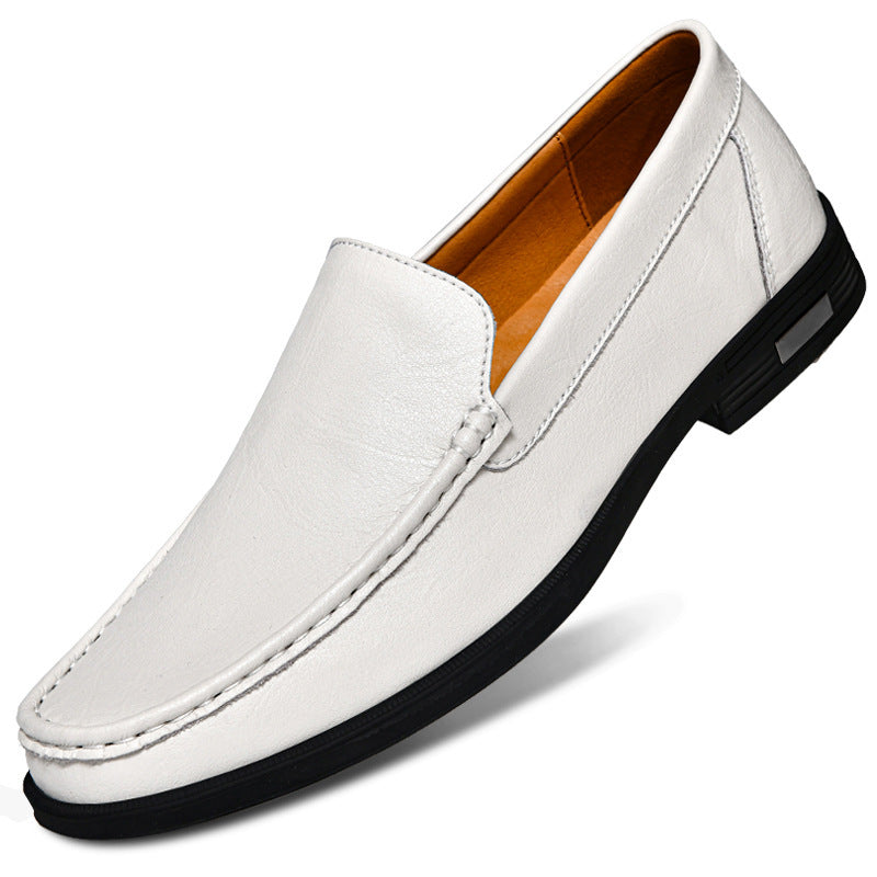 Breathable One Foot Leather Shoes With Leather Covers