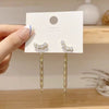 Pentagram Tassel Temperament Female Ear Studs