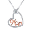 European And American Style Jewelry Heart-like Buckle Mom Necklace For Mother Jewelry Gift